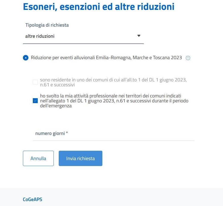 riduzione alluvione non residenti riduzione alluvione non residenti
